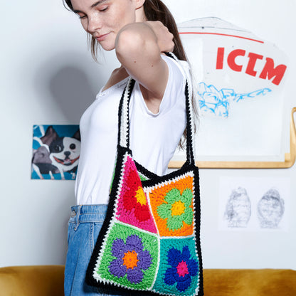 Red Heart Funky Flower Crochet Tote All Variants