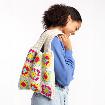 Red Heart Granny Squares Galore Crochet Bag Crochet Bag made in Red Heart Super Saver Yarn