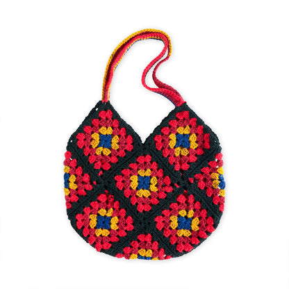 Red Heart In the Bag Granny Crochet Tote Crochet Tote Bag made in Red Heart All in One Granny Square Yarn