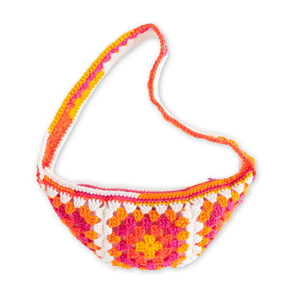 Red Heart Crochet Granny Cross-Body Bag Crochet Bag made in Red Heart All in One Granny Square Yarn