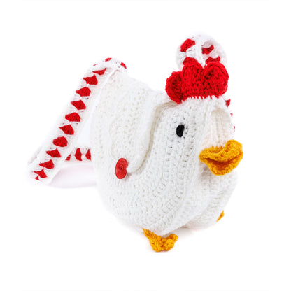 Red Heart Crochet Chicken Bag Crochet chicken shaped bag made with Red Heart yarns.
