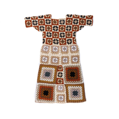 Red Heart Love Granny Squares Crochet Dress Love Granny Squares Crochet Dress made using Red Heart yarn