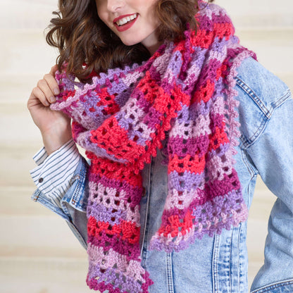 Red Heart Heartwarming Crochet Scarf by Susan Heyn Red Heart Heartwarming Crochet Scarf By Susan Heyn Pattern Tutorial Image