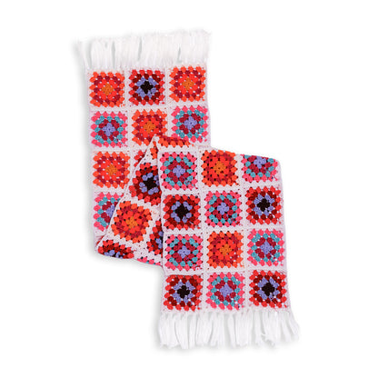Red Heart Crochet Granny’s Hug Scarf Version 4