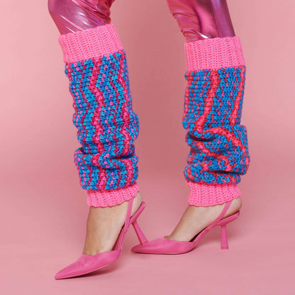 Red Heart Crochet Leg Warmers Crochet  made in Red Heart Super Saver yarn