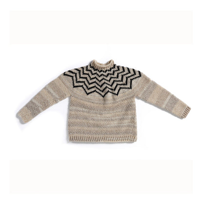 Red Heart Moonbeam Yoke Crochet Sweater Moonbeam Yoke Crochet Sweater made using Red Heart yarn