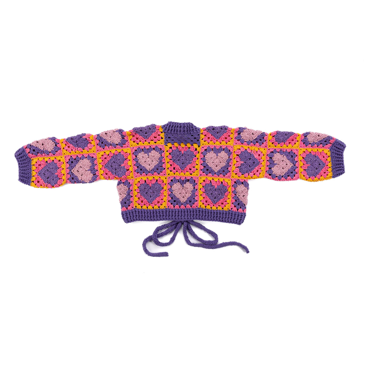 Wrapped In Love Crochet Cardigan made using Red Heart yarn