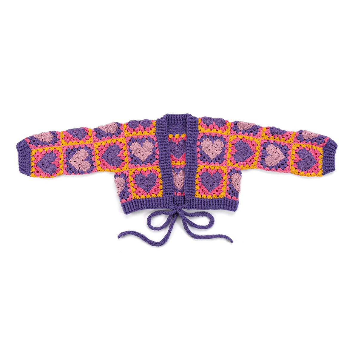 Wrapped In Love Crochet Cardigan made using Red Heart yarn