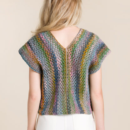 Red Heart Crochet Rustic Summer Vest Crochet Vest made in Red Heart Yarn