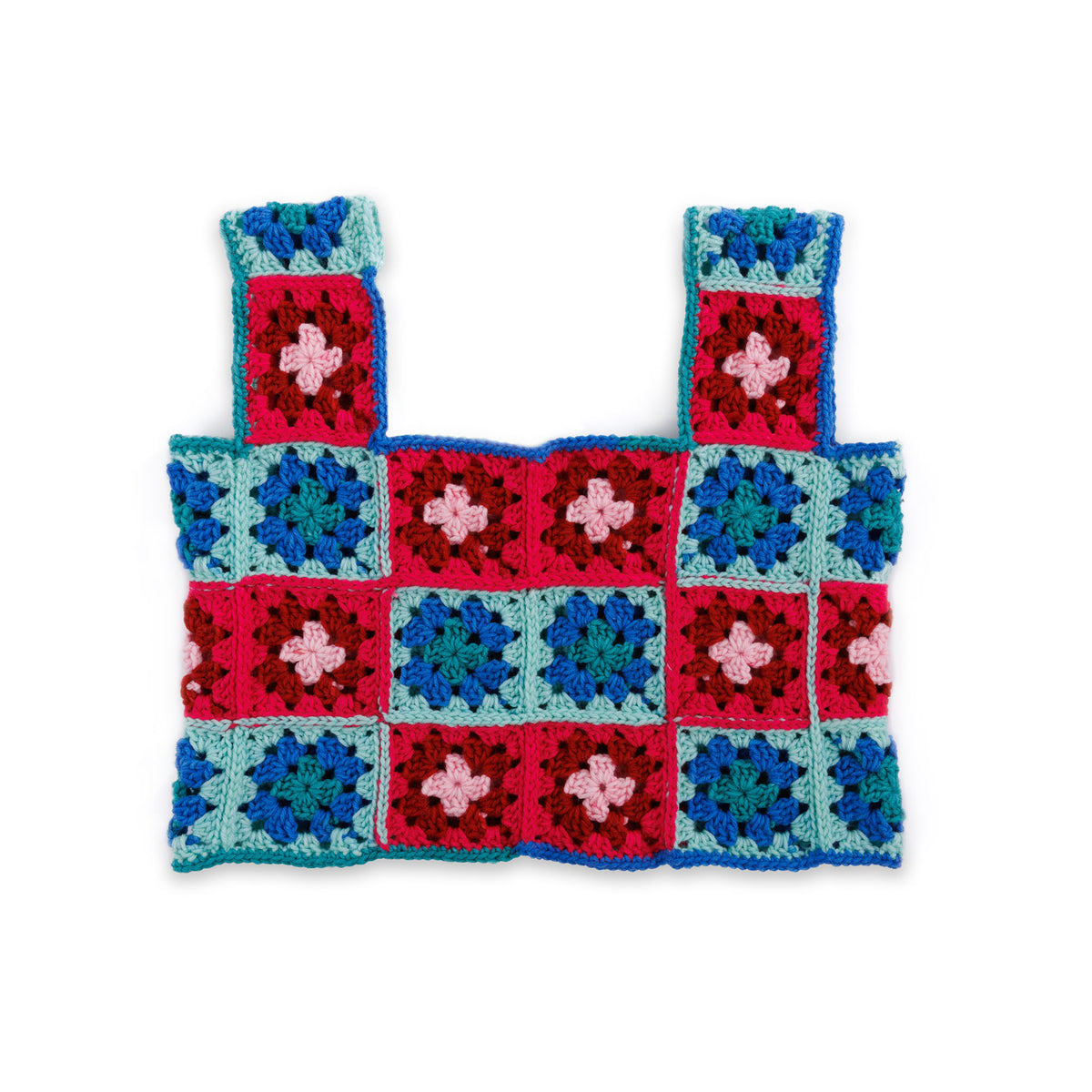 Crochet Prep In Your Step Vest made using Red Heart yarn