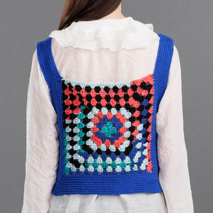 Red Heart Crochet Square Up Tabard Vest Crochet Square Up Tabard Vest made using Red Heart yarn