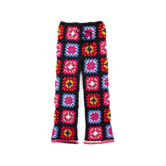 Crochet Pant made in Red Heart All in One Granny Square Yarn