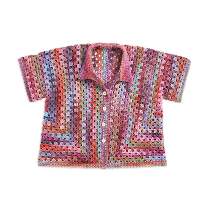 Red Heart Crochet Granny Cabana Shirt Version 1