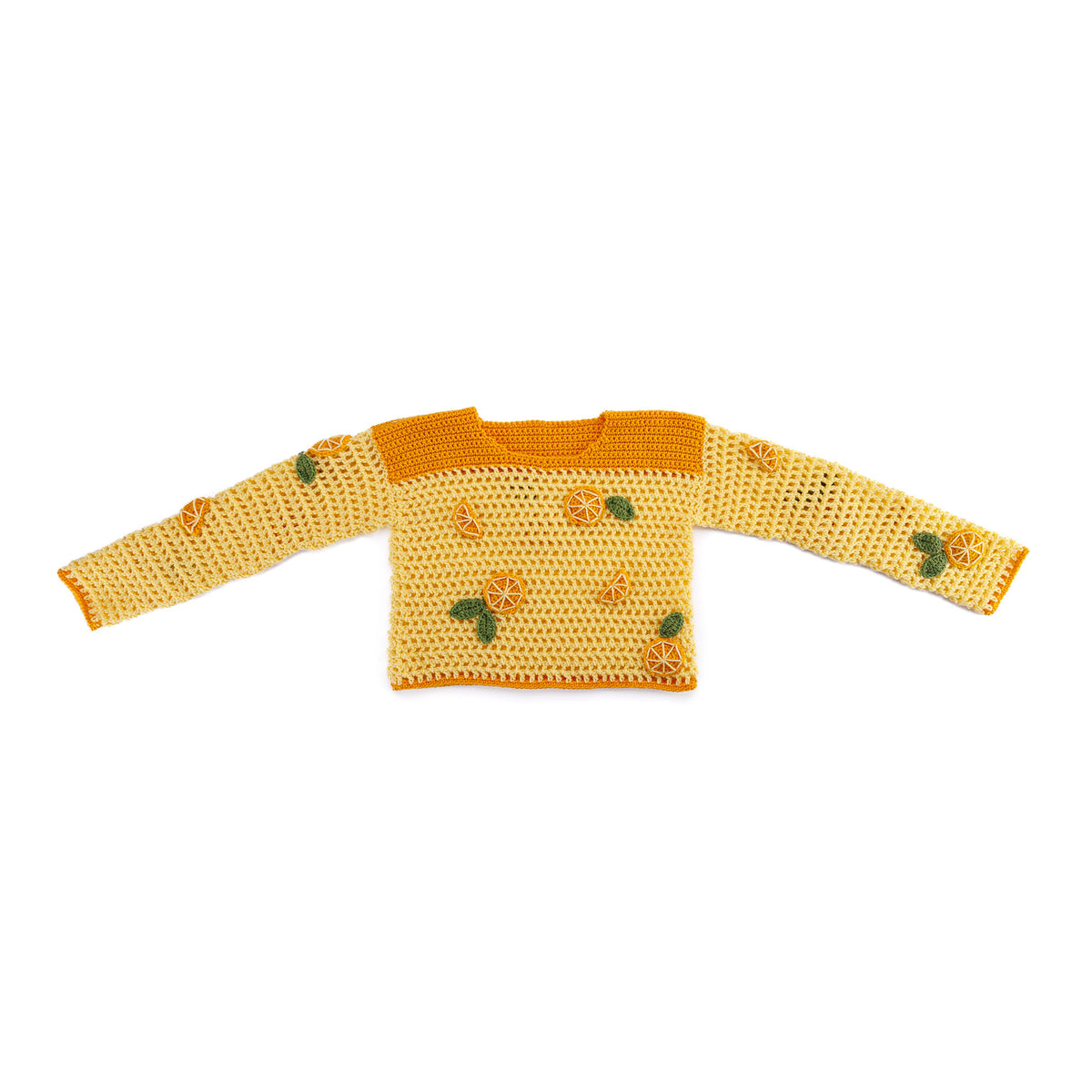 Crochet Fresh Mesh Top made using Red Heart yarn
