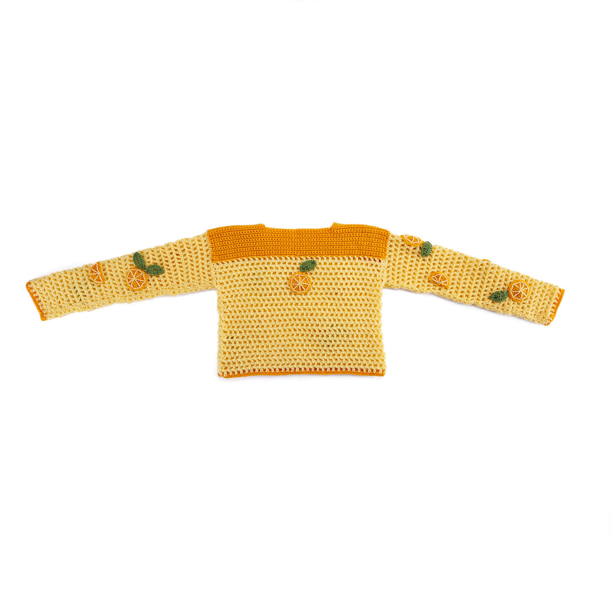Crochet Fresh Mesh Top made using Red Heart yarn