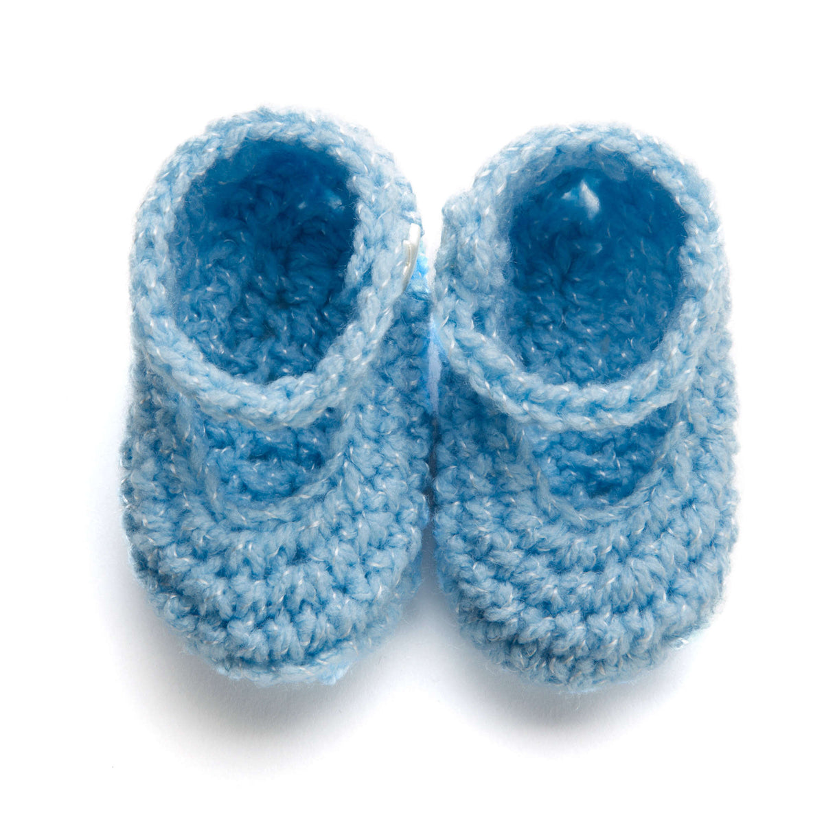 Crochet Bootie made in Red Heart Baby Econo yarn
