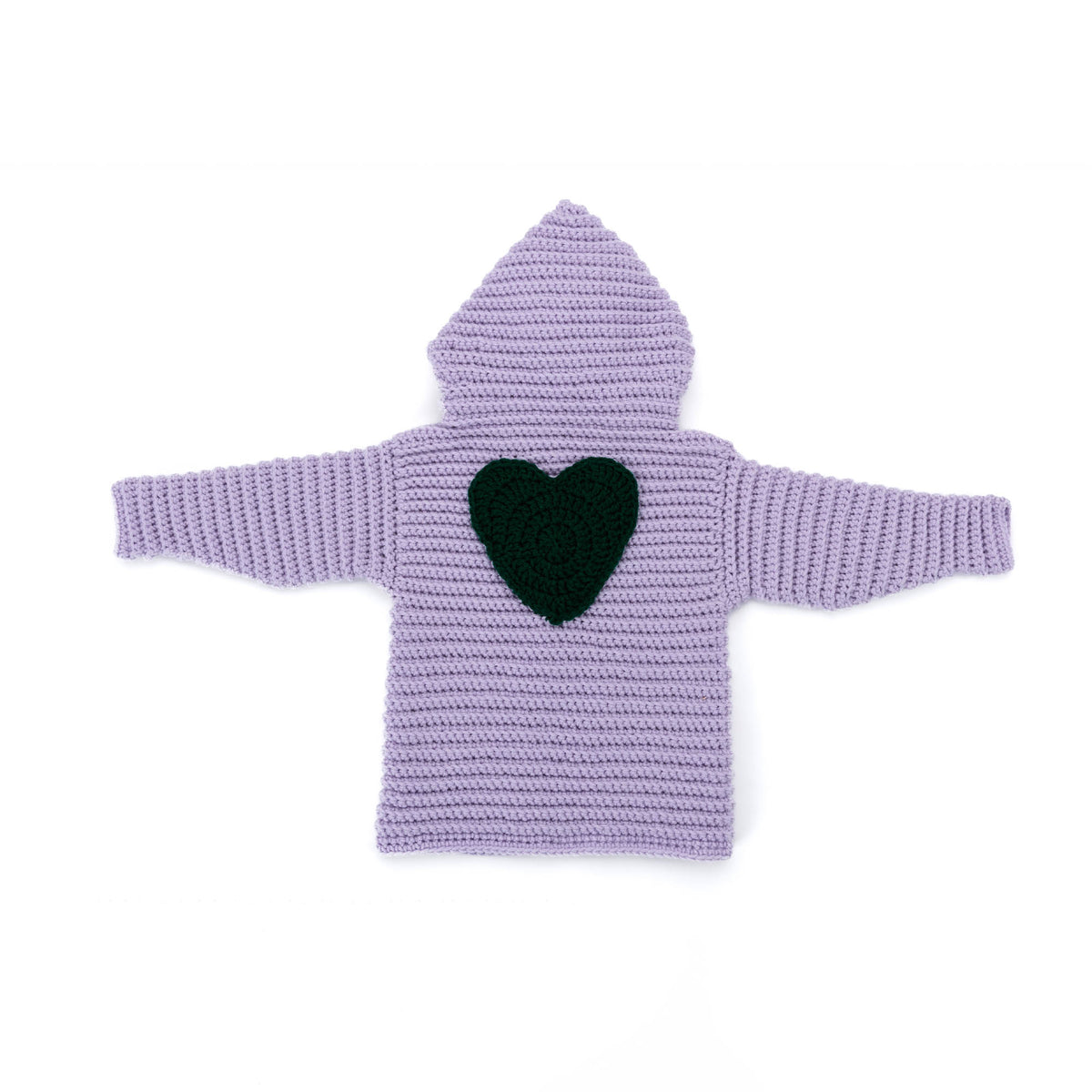 Little Lovebug Crochet Cardigan made using Red Heart yarn
