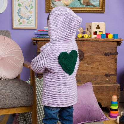 Red Heart Little Lovebug Crochet Cardigan Little Lovebug Crochet Cardigan made using Red Heart yarn