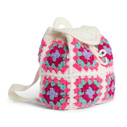 Red Heart Crochet Pack a Bunch Backpack Pink Punch