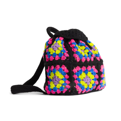 Red Heart Crochet Pack a Bunch Backpack Neon Lights