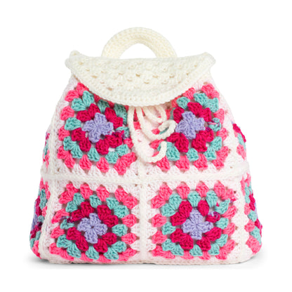 Red Heart Crochet Pack a Bunch Backpack Pink Punch
