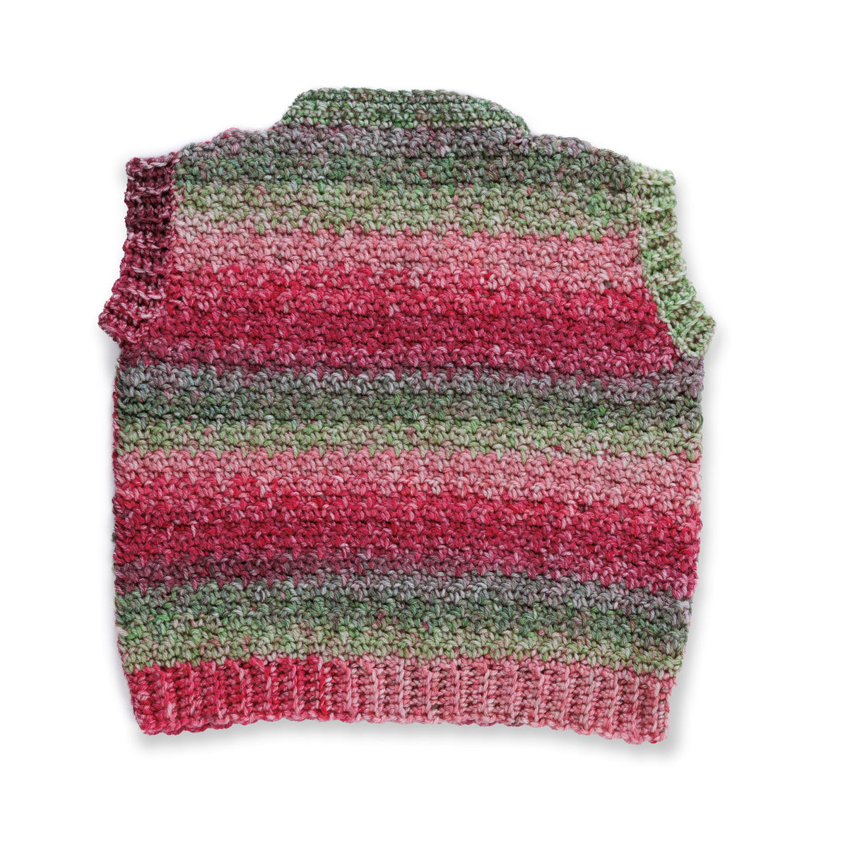 Simply The Vest Crochet Vest made using Red Heart yarn