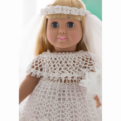 Red Heart Crochet Wedding Dress for Doll Crochet Wedding Dress For Doll made using Red Heart yarn