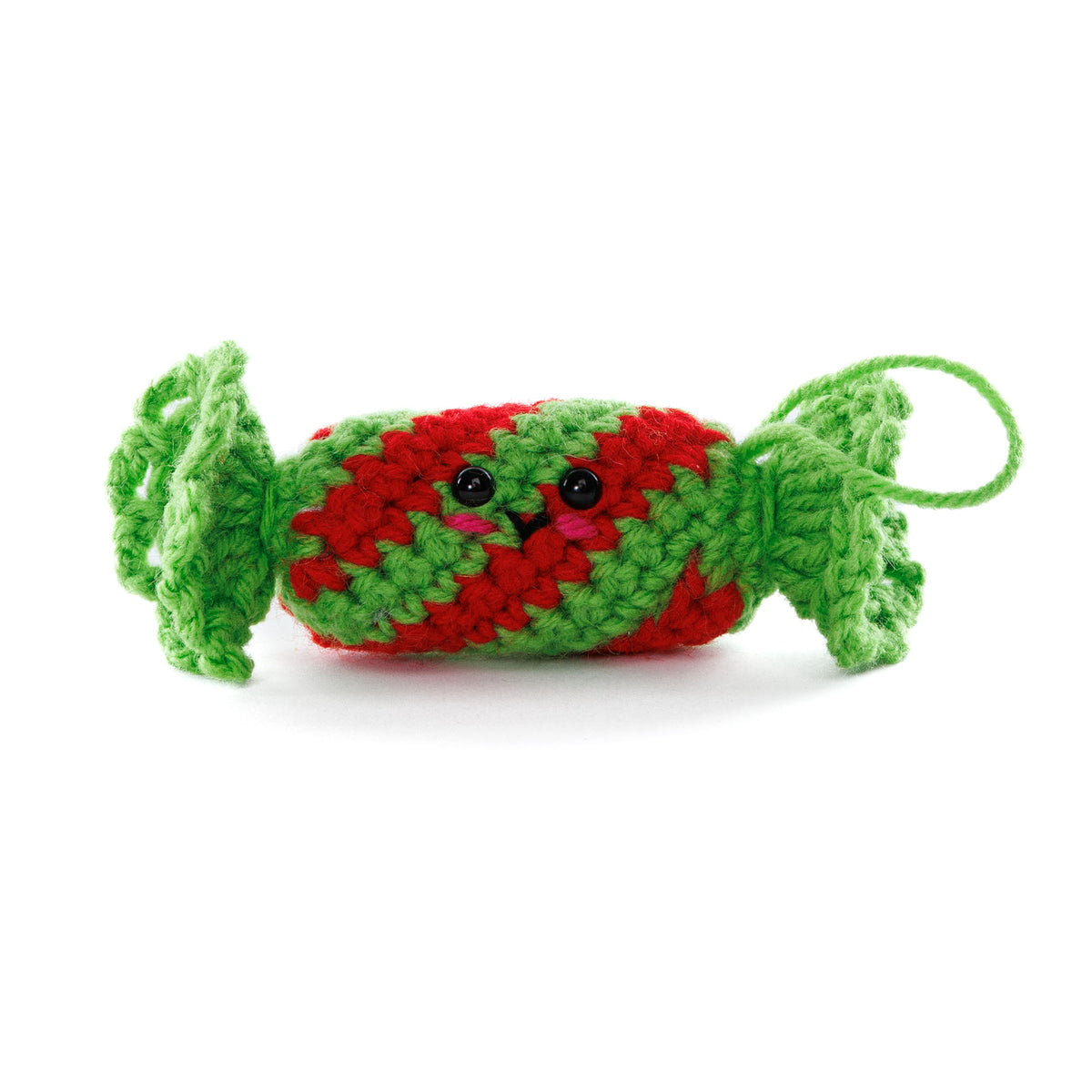 Crochet Bonnie Bonbon Amigurumi made using Red Heart yarn
