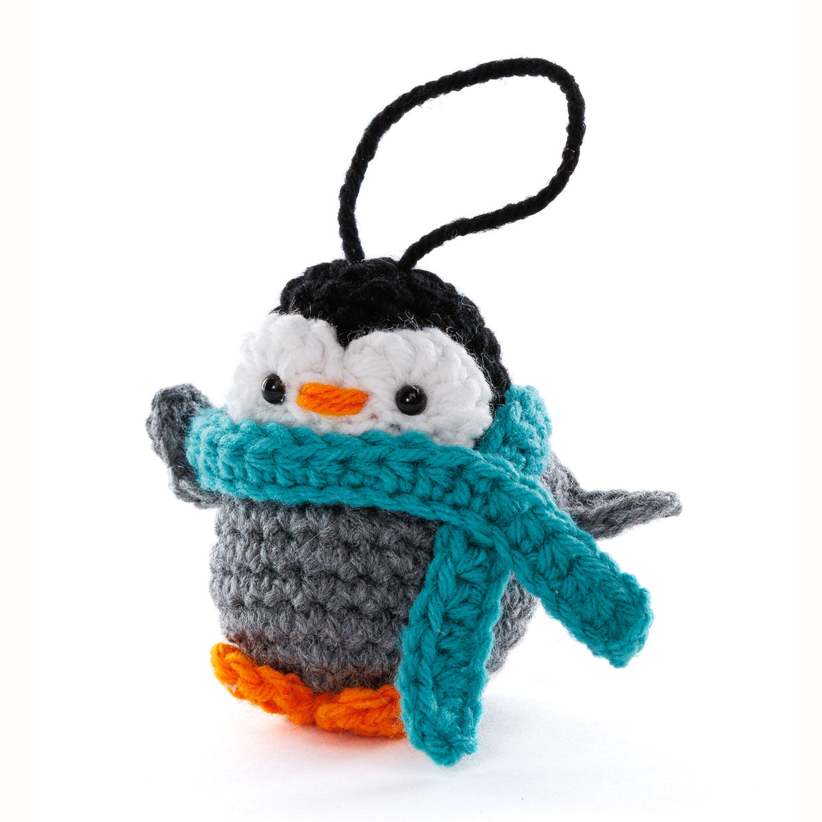 Crochet Pedro The Penguin made using Red Heart yarn