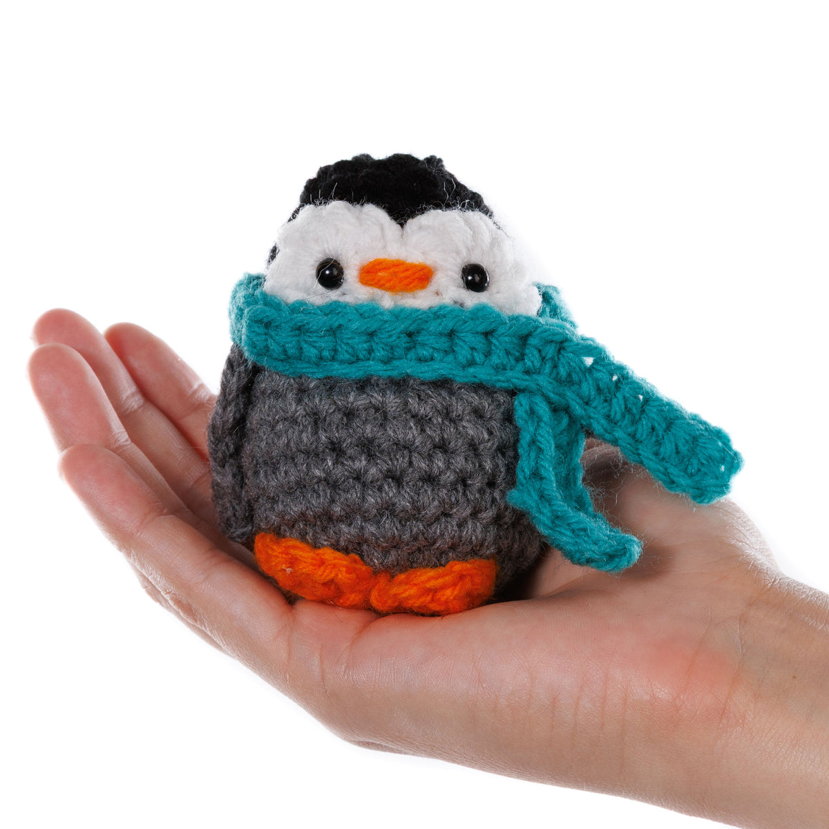 Crochet Pedro The Penguin made using Red Heart yarn