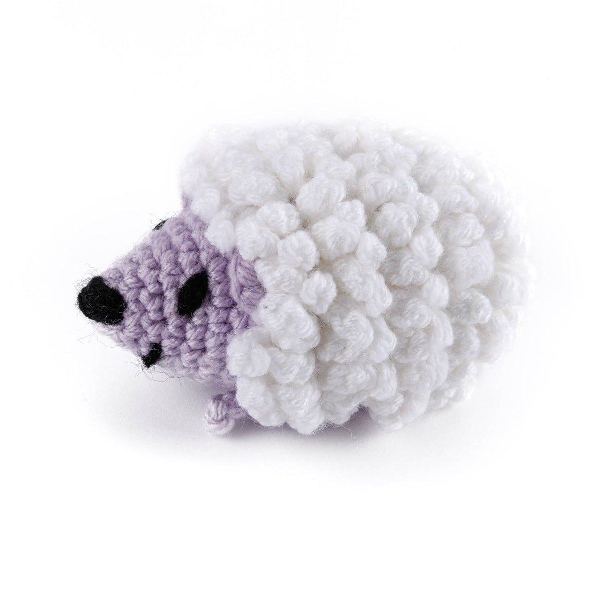 Hugsy The Hedgehog Crochet Amigurumi made using Red Heart yarn