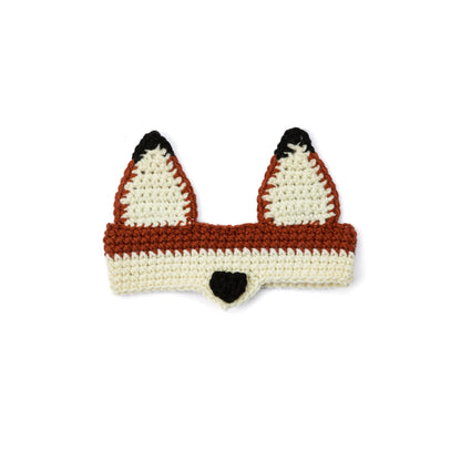 Red Heart Crochet Dress Up Headbands Fox