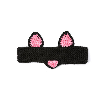 Red Heart Crochet Dress Up Headbands Cat