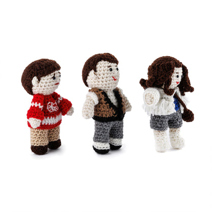 Red Heart Crochet Mini Ferris, Cameron and Sloane Dolls All Variants