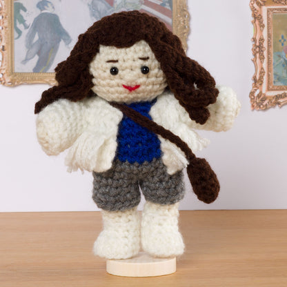Red Heart Crochet Mini Ferris, Cameron and Sloane Dolls Sloane Doll