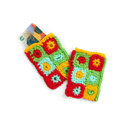 Red Heart Crochet Granny Gift Card Sleeve Crochet Gift Card Sleeve made in Red Heart Super Saver Yarn