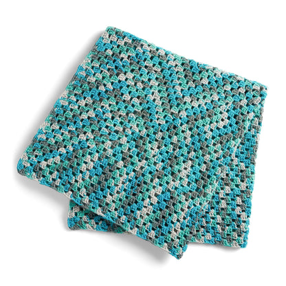 Red Heart Granny-Go-Round Crochet Throw Crochet  made in Red Heart Super Saver yarn