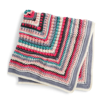 Red Heart Crochet Study of Determination Afghan All Variants