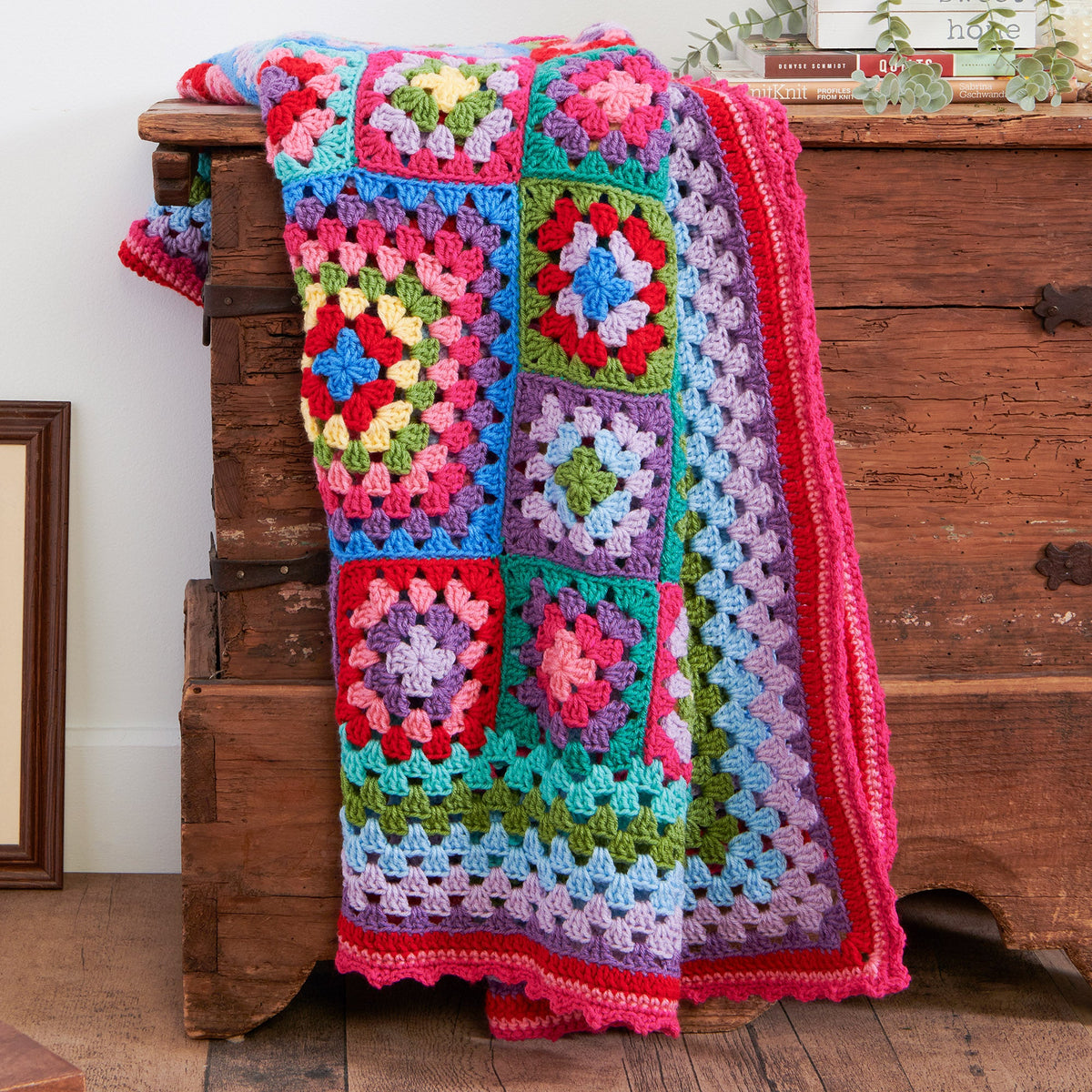 Crochet Throw made in Red Heart Super Saver Yarn