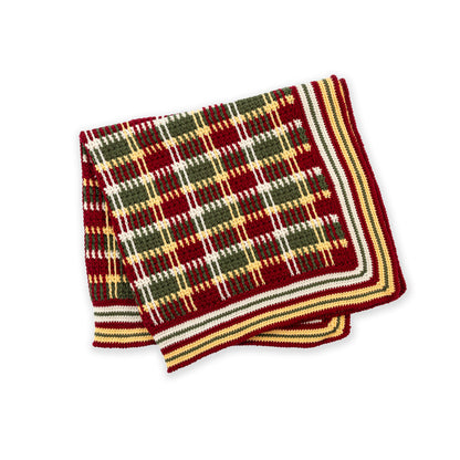 Red Heart Crochet Plaid Blanket Version 2