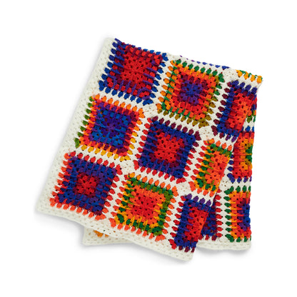 Red Heart Puff Granny Crochet Blanket Crochet Blanket made in Red Heart Super Saver Yarn