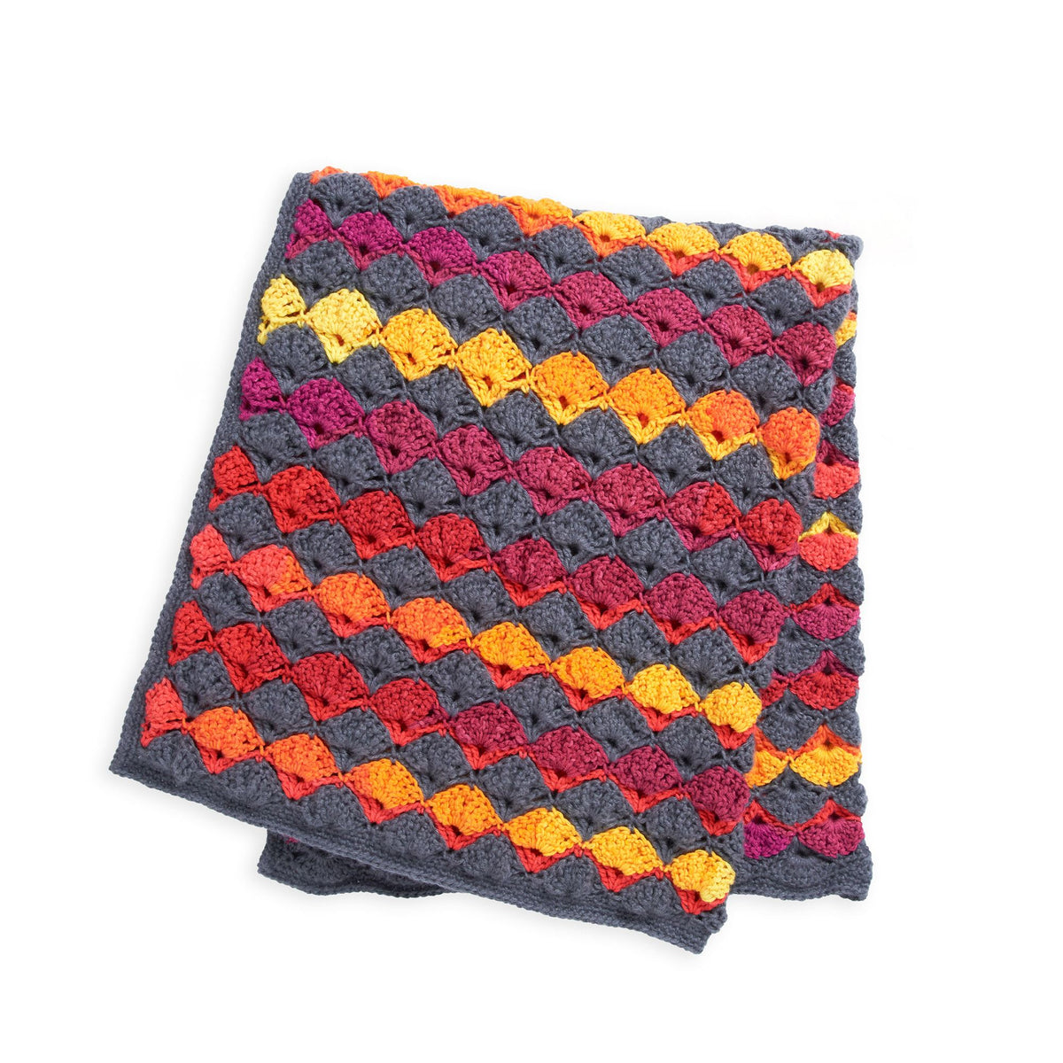 Crochet Afghan made in Red Heart Super Saver Brushed Yarn
