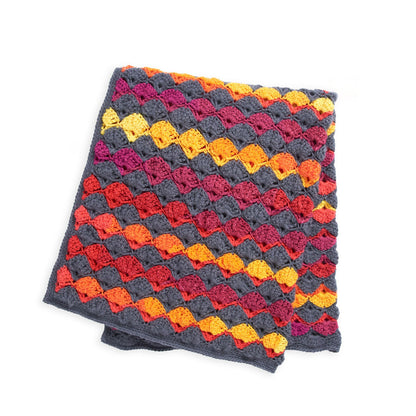 Red Heart Pixel Perfect Crochet Afghan Crochet Afghan made in Red Heart Super Saver Brushed Yarn