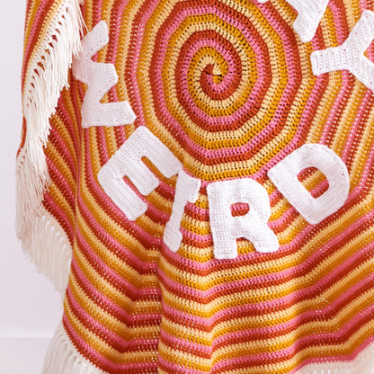 Red Heart Crochet Stay Weird Blanket Crochet Blanket made in Red Heart Yarn
