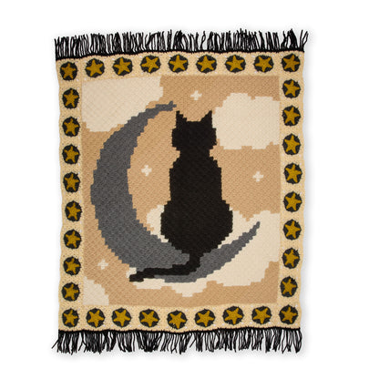 Red Heart Mystic Feline Crochet Blanket Red Heart Mystic Feline Crochet Blanket