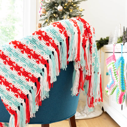 Red Heart Crochet Holly Jolly Afghan Crochet Holly Jolly Afghan made using Red Heart yarn