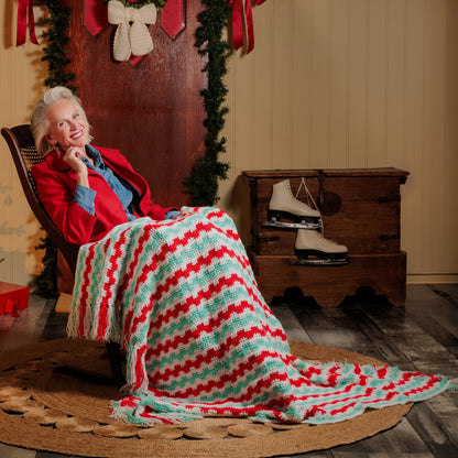 Red Heart Crochet Holly Jolly Afghan Crochet Holly Jolly Afghan made using Red Heart yarn