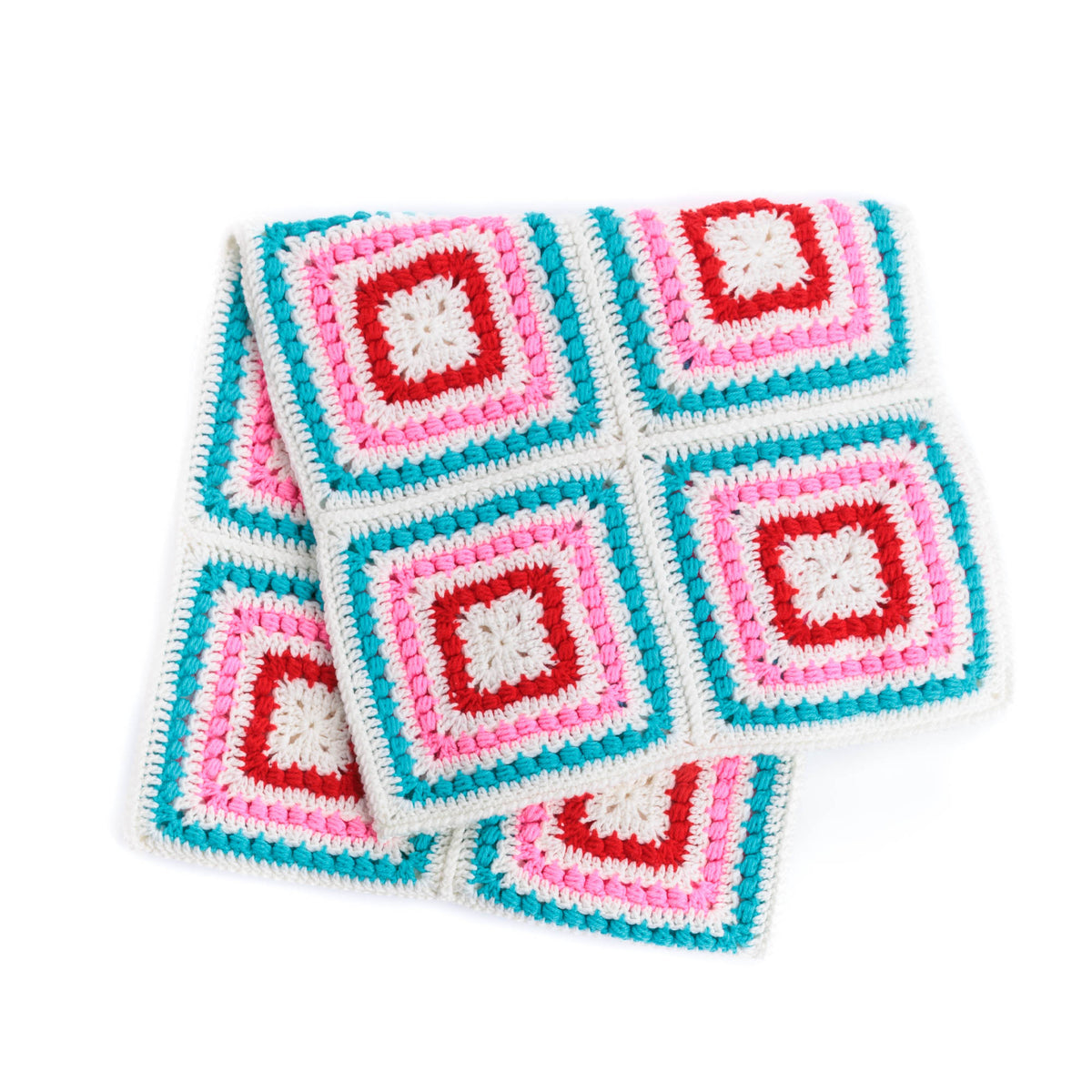 Crochet Holiday Spice Afghan made using Red Heart yarn