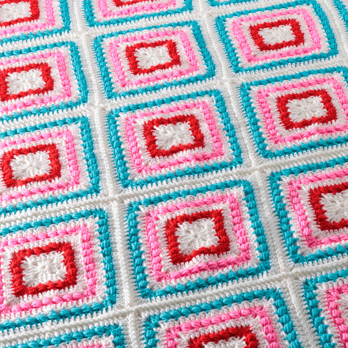 Crochet Holiday Spice Afghan made using Red Heart yarn