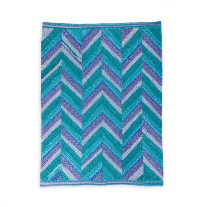 Red Heart Change of Stripes Crochet Panel Blanket Change Of Stripes Crochet Panel Blanket made using Red Heart yarn